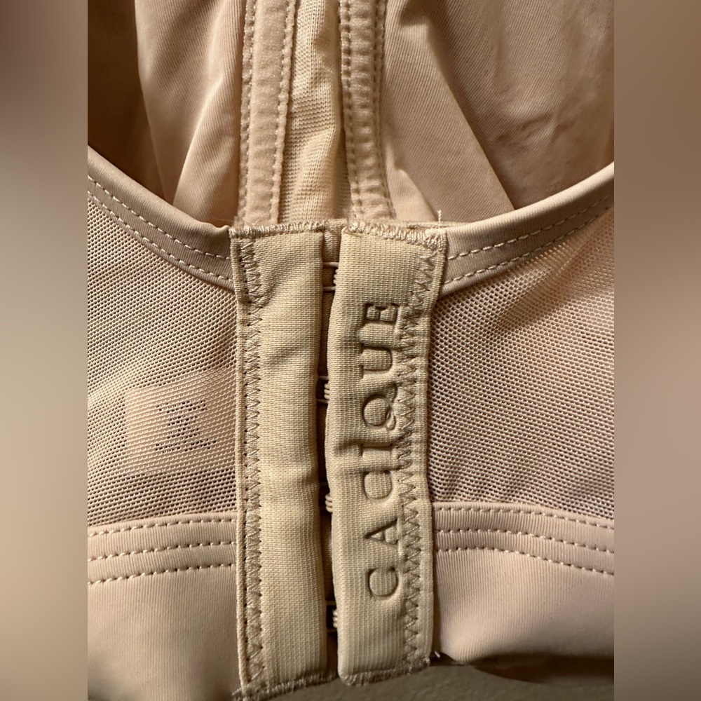 Cacique Bra CoolBliss Beige Unlined No-Wire Nylon/ Spandex Size 50D New With Tag - Picture 6 of 10